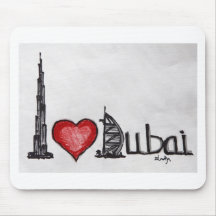 I Liebe Dubai Mauspads