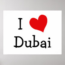 I Liebe Dubai Posterdrucke