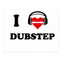 I Liebe Dubstep Postkarte