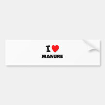 I Liebe-Düngemittel Autoaufkleber