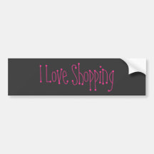 I Liebe-Einkauf Auto Sticker