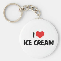 I Liebe-Eiscreme Keychain Schlüsselanhänger