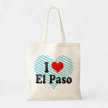 I Liebe El Paso, Vereinigte Staaten Leinentaschen