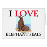 I Liebe-Elefant-Siegel Karte