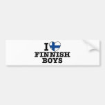 I Liebe-finnische Jungen Autosticker