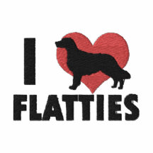 I Liebe-Flatties gesticktes T-Shirt