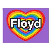 I Liebe Floyd. Liebe I Sie Floyd. Herz postkarten