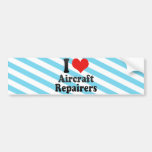 I Liebe-Flugzeug-Reparaturhauer Autoaufkleber