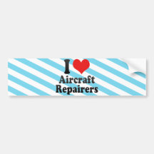 I Liebe-Flugzeug-Reparaturhauer Autoaufkleber