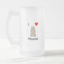I Liebe-Flusspferde (3) Kaffee Tassen