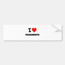 I Liebe-Fragmente Autoaufkleber
