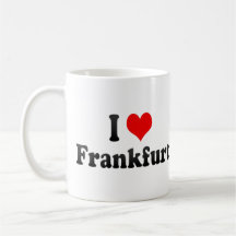 I Liebe Frankfurt, Deutschland Kaffee Haferl