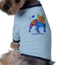 I Liebe-französische Bulldoggen Hund Shirt