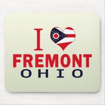 I Liebe Fremont, Ohio Mauspads