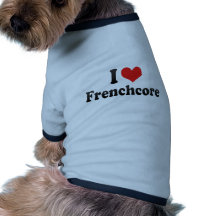 I Liebe Frenchcore Hundebekleidung