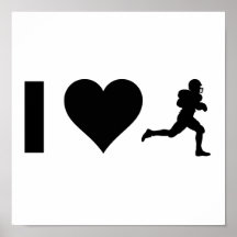 I Liebe-Fußball Plakat