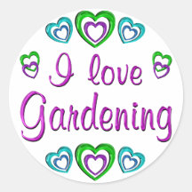 I Liebe-Gartenarbeit Sticker