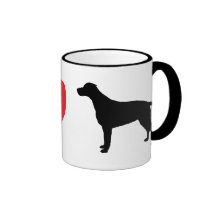 I Liebe-gelockter überzogener Retriever-Becher Tasse
