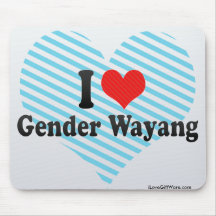 I Liebe-Geschlecht Wayang Mauspad