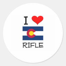 I Liebe GEWEHR Colorado Stickers