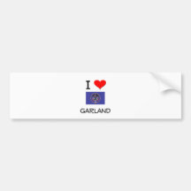 I Liebe-Girlande Utah Autosticker