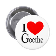 I Liebe Goethe Anstecknadelbuttons