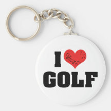 I Liebe-Golf Keychain Schlüsselanhänger