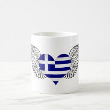 I Liebe Griechenland - Flügel Kaffeetassen