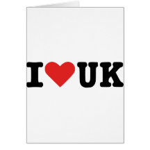 I Liebe Großbritannien Karten