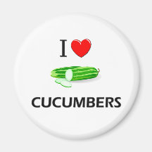 I Liebe-Gurken Magnete