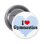 I Liebe-Gymnastik Anstecknadelbuttons
