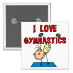 I Liebe-Gymnastik-T-Shirts und Geschenke Anstecknadel