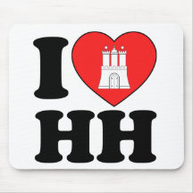 I Liebe Hamburg (HH) Mousepad