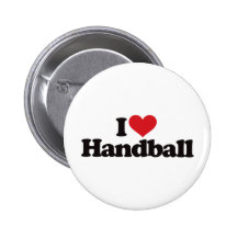 I Liebe-Handball Anstecknadelbutton