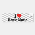 I Liebe-Haus-Musik Autoaufkleber
