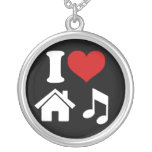 I Liebe-Haus-Musik-Halskette