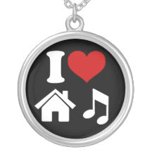 I Liebe-Haus-Musik-Halskette