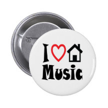 I Liebe-Haus-Musik-Knopf Anstecknadelbuttons