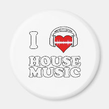 I Liebe-Haus-Musik Magnete