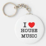 I Liebe-Haus-Musik Schlüsselanhänger