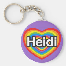 I Liebe Heidi. Liebe I Sie Heidi. Herz Schlüsselbänder