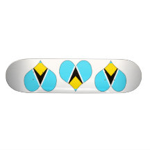 I Liebe Heilige Lucia Individuelle Skateboarddecks