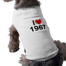 I Liebe (Herz) 1967 Hunde Shirt