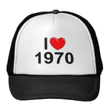 I Liebe (Herz) 1970 Kult Kappen