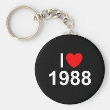 I Liebe (Herz) 1988 Schlüsselanhänger