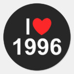 I Liebe (Herz) 1996 Runde Sticker