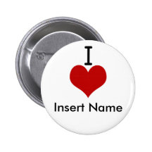 I Liebe (Herz) Anstecknadelbutton