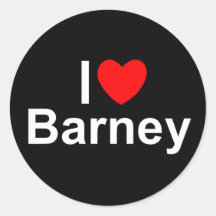 I Liebe(Herz) Barney Aufkleber