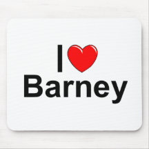I Liebe(Herz) Barney Mousepads