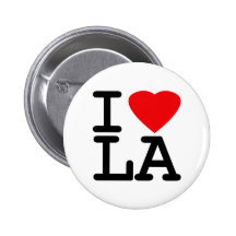 I Liebe-Herz LA Anstecknadelbutton